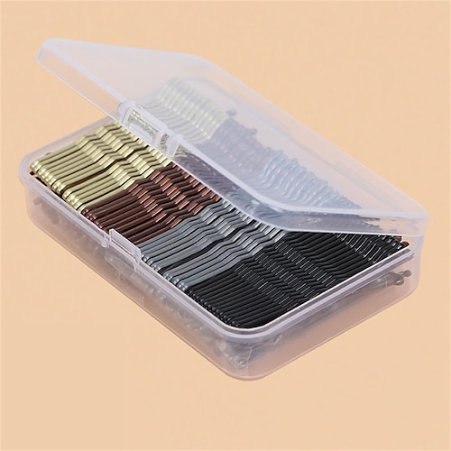 

200pcs/ Boxed Bangs Top Clip Side Clip Hairpin Black Clip One Word Clip Small Clip Hairpin