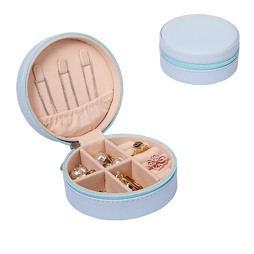 

PU Leather Simple Jewelry Box Earrings Creative Portable Jewelry Storage Box Earrings Earrings Jewelry Storage Box