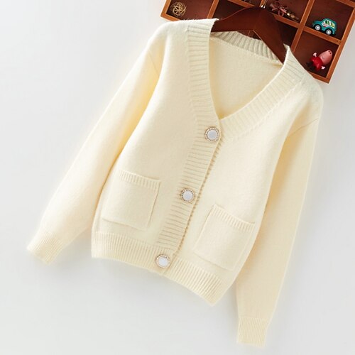 

Kids Girls' Coat Outerwear Plain Long Sleeve Coat Daily Cotton Active Adorable Pink Light Green Beige Fall 3-13 Years