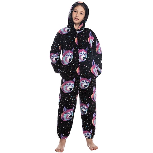 

Kid's Teenager Kigurumi Pajamas Nightwear Animal Onesie Pajamas Cosplay For Men and Women Boys and Girls Christmas Animal Sleepwear Cartoon Festival / Holiday Costumes