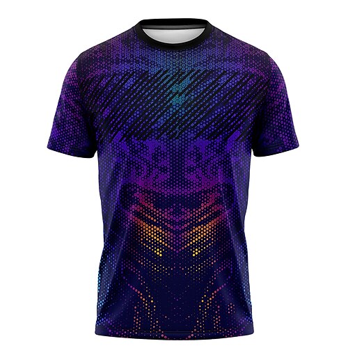 

21Grams Men's Downhill Jersey Short Sleeve Mountain Bike MTB Road Bike Cycling Purple Dot Bike Jersey Breathable Quick Dry Moisture Wicking Polyester Spandex Sports Dot Clothing Apparel / Athleisure