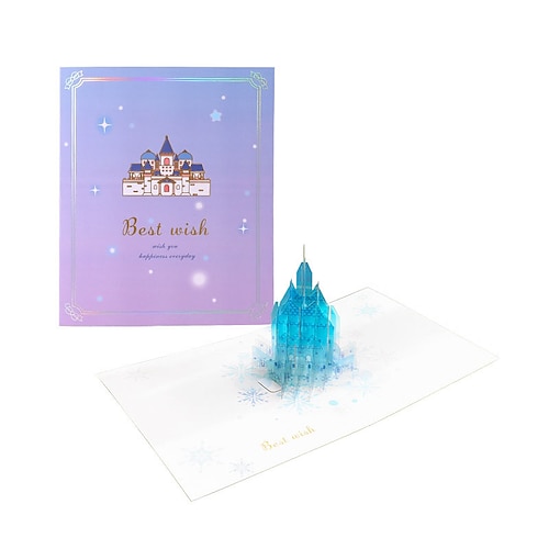 

1pcs Christmas New Year Birthday Tree Card 3D Pop-Up Cards Congratulations Cards for Gift Decoration Party with Envelope 9.16.3 inch Paper