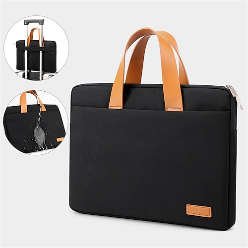 

Laptop Briefcases 14"" 16"" 13"" inch Compatible with Macbook Air Pro, HP, Dell, Lenovo, Asus, Acer, Chromebook Notebook Laptop Case Expandable Bag Waterpoof Shock Proof With Handle Oxford Cloth Solid