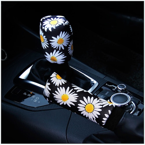 Kaufe 37–38 cm Gänseblümchen-Blumen-Auto-Innendekoration, gestrickte  Sonnenblumen-Lenkradabdeckung, universelles Autozubehör, Radabdeckung ohne  Innenring