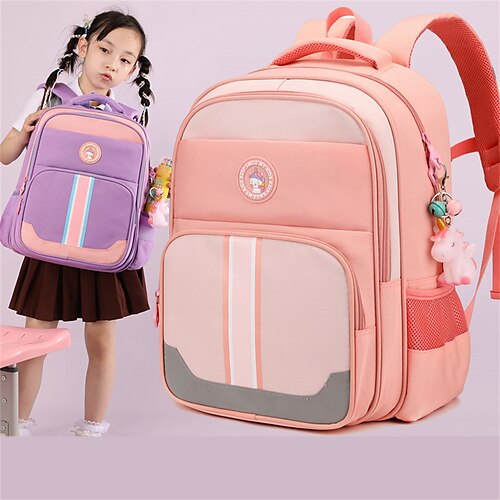 

School Backpack Bookbag Cartoon Kawii Multicolor for Student Boys Girls Multi-function Water Resistant Wear-Resistant Nylon School Bag Back Pack Satchel 21 inch