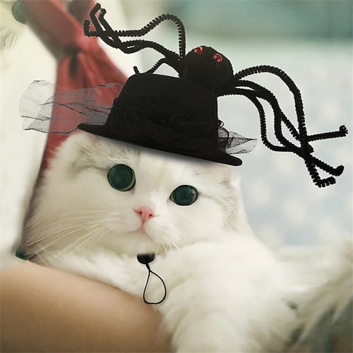 

Creative New Products New Pet Headwear Halloween Dog Headgear Spider Cat Funny Hat