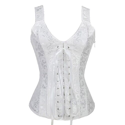 

Corsetto Per donna Top Sensuale Completo Schiena scoperta Fasciante in vita A fascia Colore puro Laccetti Misto poliestere e cotone Cotone Graduazione Serata e festa Serata Primavera Estate Bianco