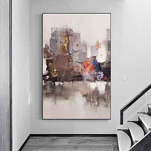

Handmade Hand Painted Oil Painting Wall Art Modern Abstract Painting Home Decoration Decor Rolled Canvas No Frame Unstretched
