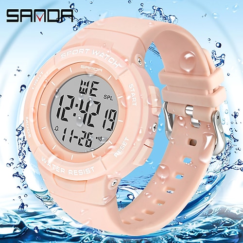 

SANDA Brand Women Digital Watch Fashion Trending Sport Wristwatch Gift For School Girl 6006