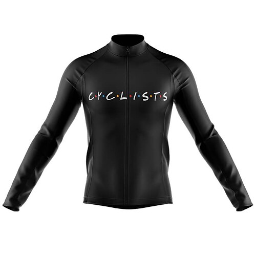

21Grams Men's Cycling Jersey Long Sleeve Bike Top with 3 Rear Pockets Mountain Bike MTB Road Bike Cycling Breathable Quick Dry Moisture Wicking Reflective Strips White Black Polyester Spandex Sports