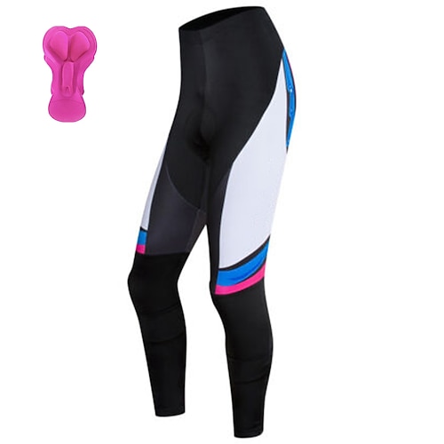 

21Grams Women's Cycling Tights Bike Bottoms Mountain Bike MTB Road Bike Cycling Sports Geometic 3D Pad Cycling Breathable Quick Dry White Polyester Spandex Clothing Apparel Bike Wear / Stretchy