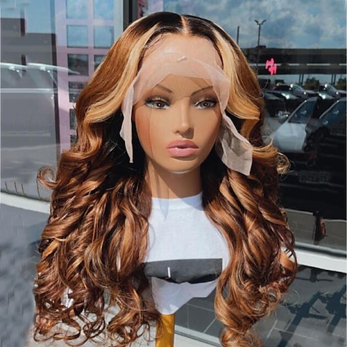 

Human Hair 13x4 Lace Front Wig Free Part Brazilian Hair Body Wave Black Wig 150% Density with Baby Hair Glueless Pre-Plucked For wigs for black women Long Human Hair Lace Wig