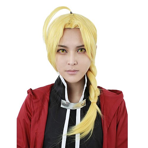 

Fullmetal Alchemist Edward Elric Wigs Men's Edward Elric Cosplay Wig Yellow