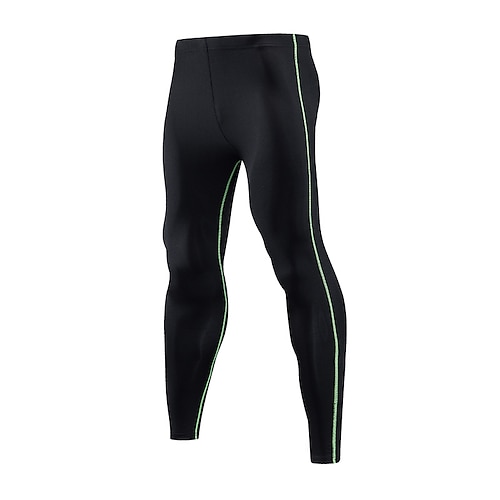 

Men's Running Tights Leggings Compression Pants Compression Clothing Athletic Athleisure Spandex Breathable Quick Dry Moisture Wicking Fitness Gym Workout Running Sportswear Activewear Solid Colored