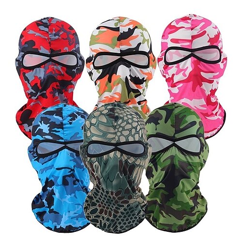 

Men's Face cover Polyester Outdoor Athleisure Sports Sport Pure Color 1pc / pack Mask Portable Windproof Outdoor