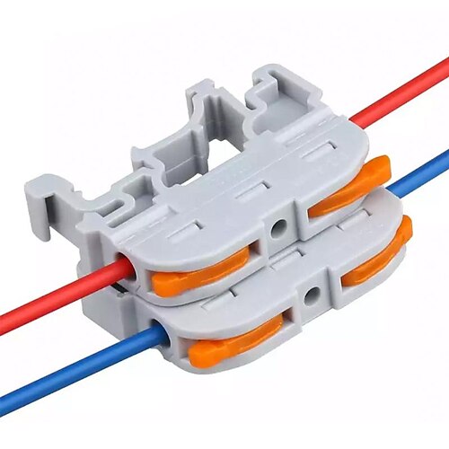 

50pcs one-in-one-out 221 wire connector unlimited splicing quick wiring and line branch terminal