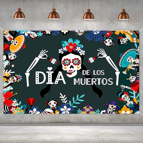 

méxico dia dos mortos banner de fundo dia dos fantasmas festa dos mortos dia de los muertos pano de fundo