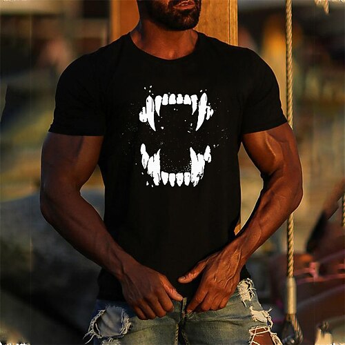 

Men's Unisex T shirt Tee Hot Stamping Cartoon Graphic Prints Crew Neck Street Daily Print Short Sleeve Tops Designer Casual Big and Tall Sports Black / Summer / Summer