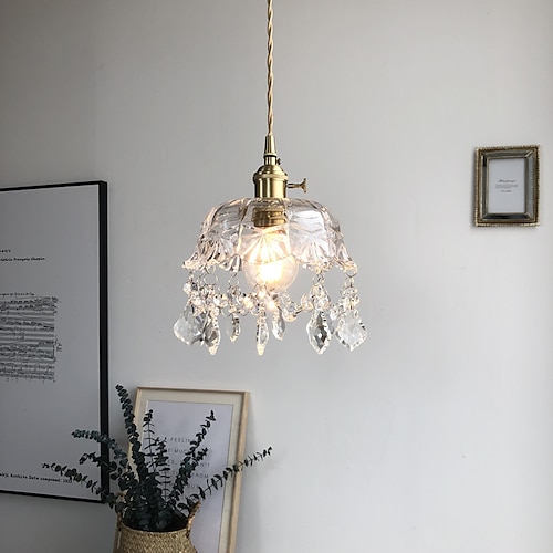 

20cm Pendant Lantern Design Pendant Light Metal Brass Modern 220-240V