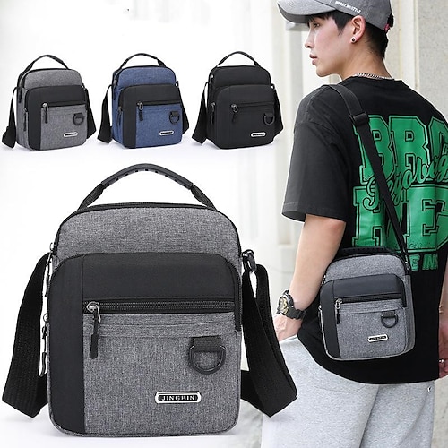 

Men's Unisex Messenger Bag Oxford Cloth Solid Color Daily Office & Career