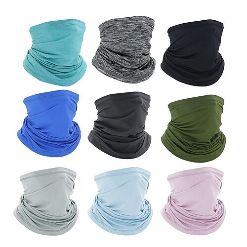 

Men's Face cover Polyester Outdoor Athleisure Sports Sport Pure Color 1pc / pack Mask Portable Windproof Outdoor
