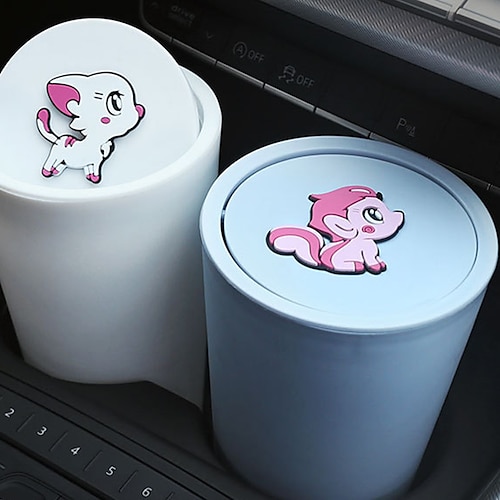 

1pcs Car Console Trash Can Keep Car Clean Easy to Install Durable PVC For SUV Truck Van