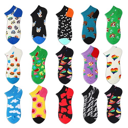 

Men's Women's Unisex Anckle Socks Low Cut Socks Office Daily Animal Heart Spandex Nylon Cotton Casual Classic 1 Pair