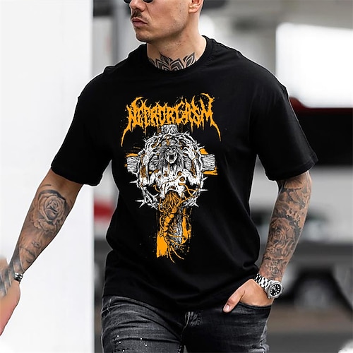 

Men's Unisex T shirt Tee Hot Stamping Graphic Prints Character Crew Neck Street Daily Print Short Sleeve Tops Designer Casual Big and Tall Sports Black / Summer / Summer