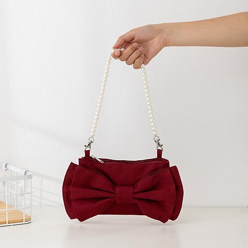 

Women's Clutch Evening Bag Solid Color Floral Print Zipper Sports & Outdoor Wine Dark Gray
