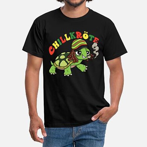 

Inspired by Chill Turtle Chillkröte T-shirt Cartoon Manga Anime Classic Street Style T-shirt For Men's Women's Unisex Adults' Hot Stamping 100% Polyester