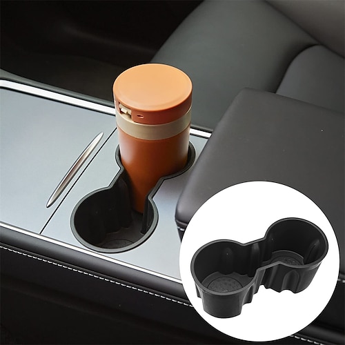 

Center Console Cup Holder Insert for Tesla 2022 2021 Model 3 Model Y with TPE Material Fit New Console Water Cup Holder