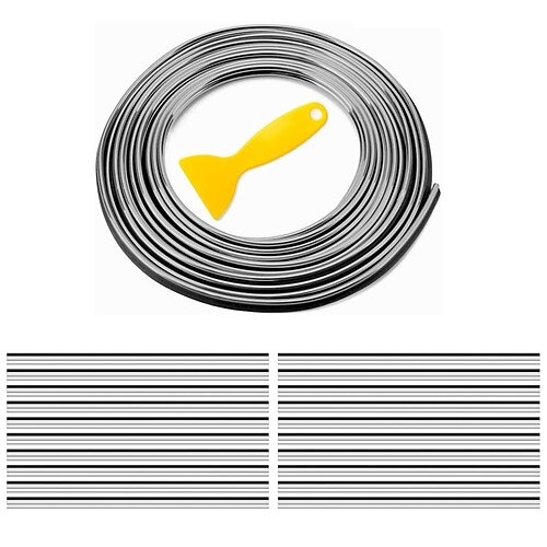 

32.8 Feet Car Interior Moulding Trim and 20 Car Air Conditioner Vent Outlet Trim DIY Car Interior Decorative Filler Insert Strip Auto Air Conditioner Decoration Strip and Scraper