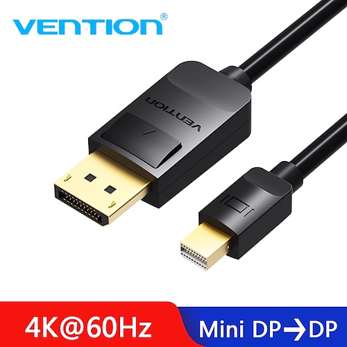 

Vention Thunderbolt Mini displayport to Displayport Adapter Cable Mini DP to DP Adapter Computer TV Converter for Macbook Pro Air