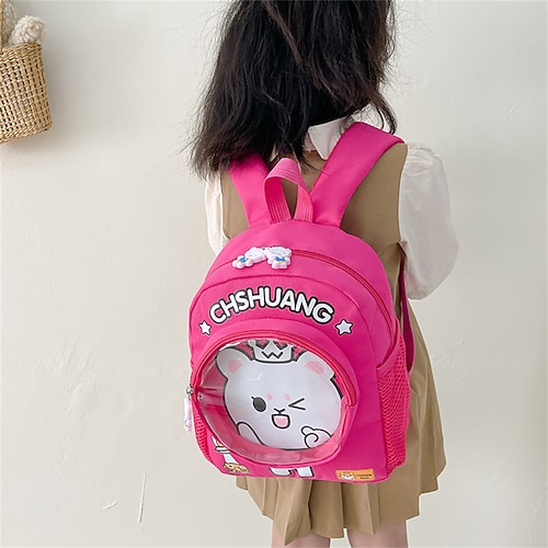 

School Backpack Bookbag Cartoon Kawii for Student Boys Girls Multi-function Water Resistant Wear-Resistant Nylon School Bag Back Pack Satchel 13 inch