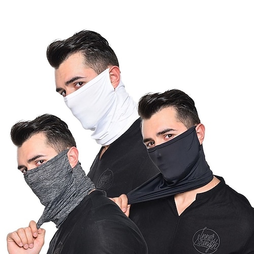 

Men's Face cover Polyester Outdoor Athleisure Sports Sport Pure Color 1pc / pack Mask Portable Windproof Outdoor
