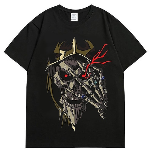 

Inspired by Overlord Momonga Ainz Ooal Gown T-shirt Cartoon Manga Anime Classic Street Style T-shirt For Men's Women's Unisex Adults' Hot Stamping 100% Polyester