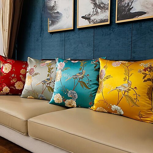 

High Precision Jacquard Pillow Cover Soft Decoration Throw Pillow Case for Home Sofa Couch Chair Back Seat 1PC