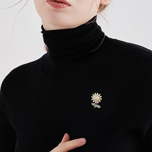 

Women's Brooches Retro Happy Statement Personalized Stylish Simple Fashion Brooch Jewelry Gold For Party Street Daily Holiday Prom