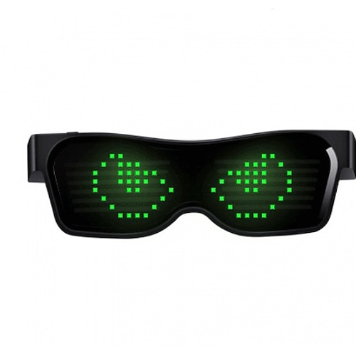 LED Bluetooth Glasses Customizable Light Up Glasses with APP Control LED  Glasses for Parties Christmas Festivals Flashing Display DIY Text Messages  Animation Gift for Women Men 2024 - $21.99