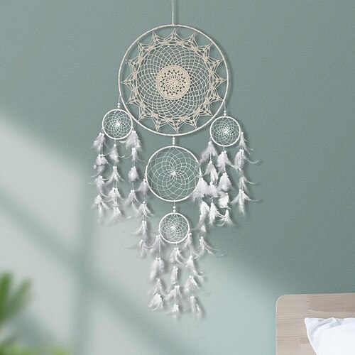 

factory direct sales maple five-ring star lace dream catcher wall decoration wall hanging wall decoration room wall decoration dream catcher