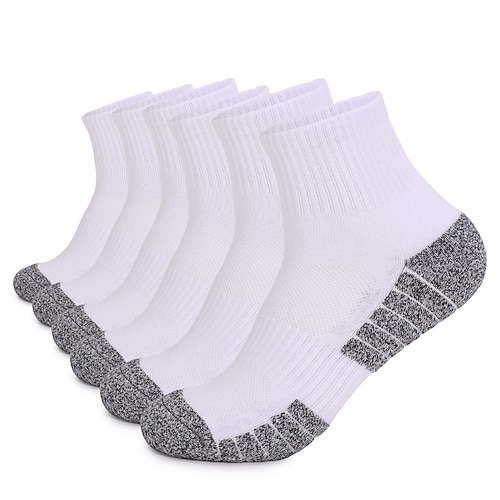 

Women's 6 Pairs Sport Socks / Athletic Socks Casual Socks Sport Comfort Cotton Multi Color Sport Casual Daily Medium All Seasons Black 1 Black Light gray