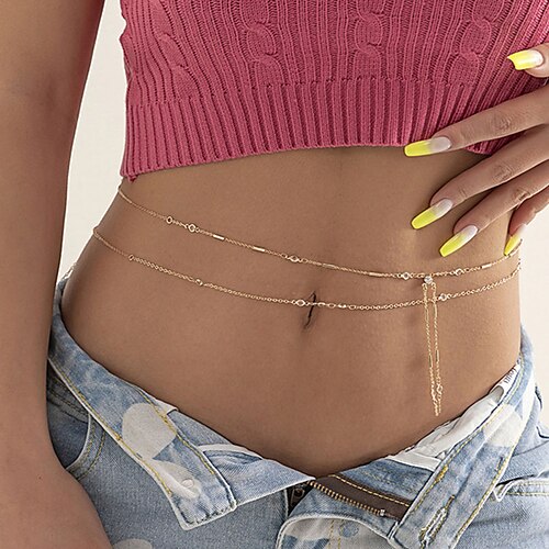 

Women's body chain Contemporary Street Pure Color Headwear