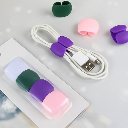 

Travel Data Cable Set Line Finishing Buckle Headphone Charging Cable Finishing Winding Storage Buckle Simple Multi-Function Winder