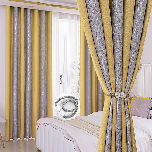 

Blackout Curtain Thickened Velvet Seamless Stitching Curtain Living Room Balcony Partition Curtain For Bedroom Shading