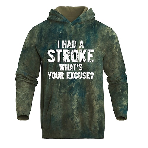 

Men's Unisex Hoodie Pullover Hoodie Sweatshirt Graphic Prints Letter Print Hooded Daily Sports 3D Print Designer Casual Hoodies Sweatshirts Long Sleeve Green