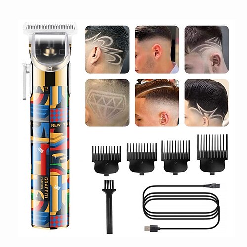 

Professional Hair clipper Rechargeable Hair Trimmer Electric Hair Cutting Machine Cord or Cordless Use Barber Clipper