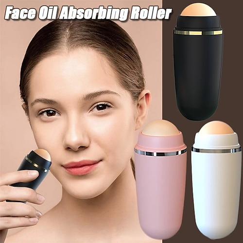 

Face Oil Absorbing Roller Volcanic Stone Blemish Remover Face T-zone Oil Removing Rolling Stick Ball Summer Face Shiny Changing