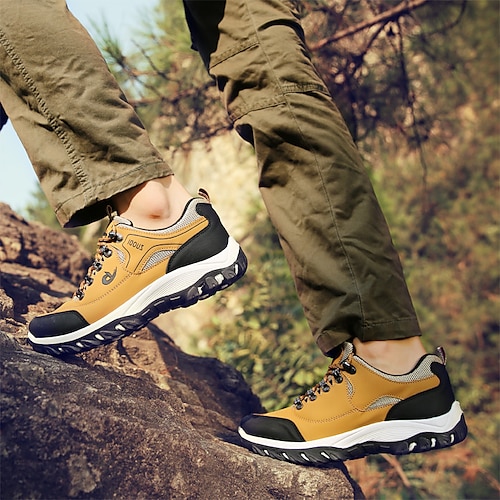 

Spring and autumn large size outdoor hiking shoes men's non-slip travel shoes outdoor adventure camping hiking shoes men