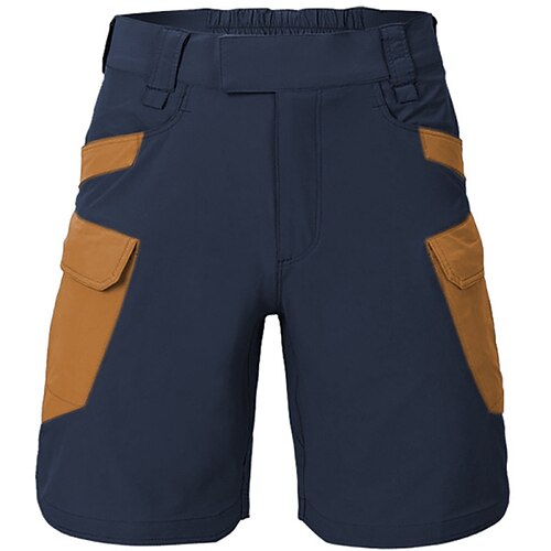 

Men's Classic Style Retro Vintage Shorts Cargo Shorts Multiple Pockets Knee Length Pants Casual Daily Micro-elastic Color Block Comfort Breathable Mid Waist Blue M L XL XXL 3XL
