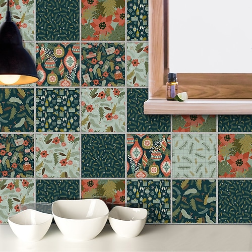 

Geometric / Mandala Wall Stickers Dining Room / Bathroom, Removable PVC Home Decoration Wall Decal 1pc